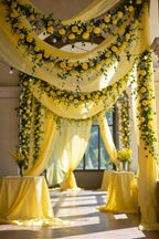 Yellow Mesh Fabric