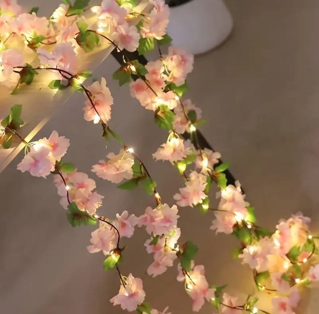 LED Cherry Blossom Fairy String Lights - 5M