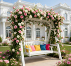 Pink and White Rose Vines