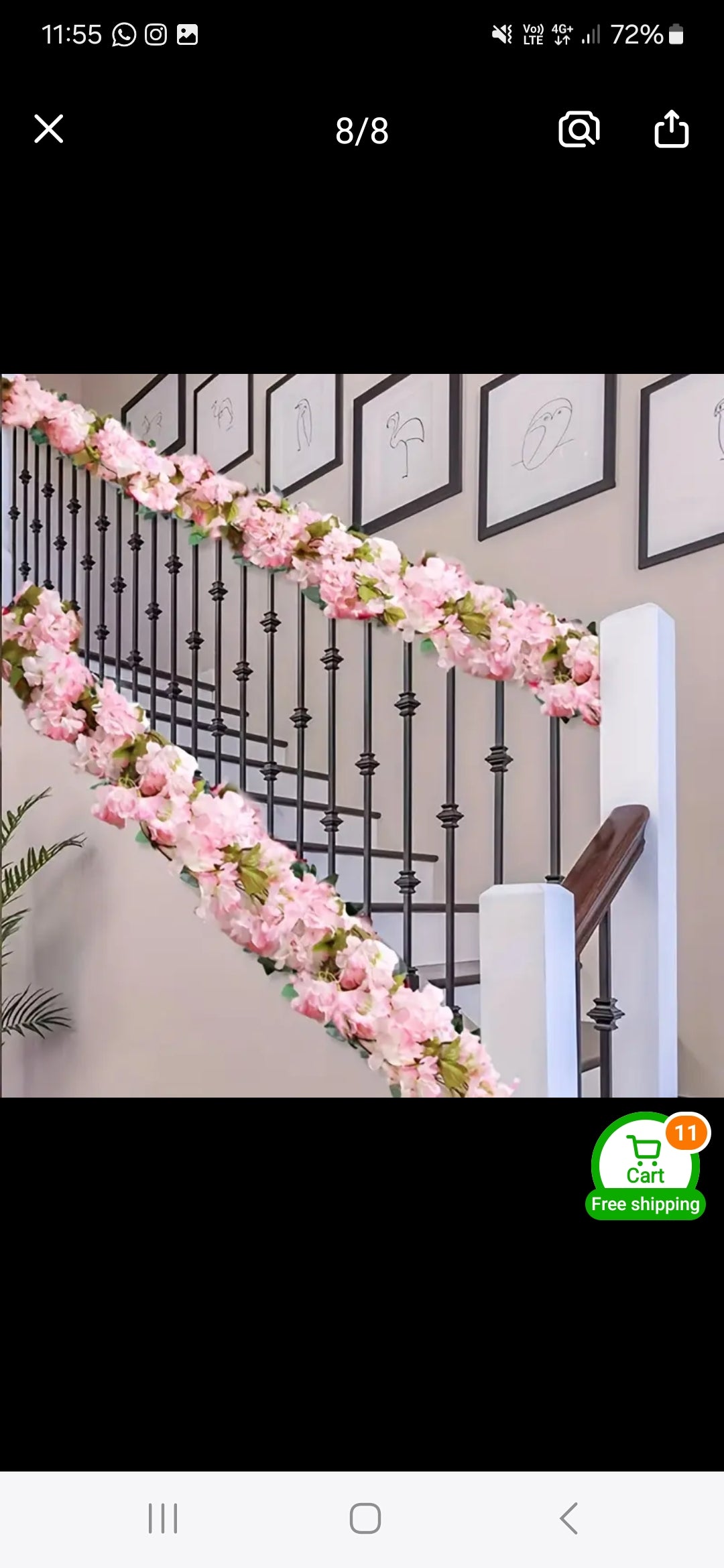 LED Cherry Blossom Fairy String Lights 2M