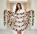 Pink and White Rose Vines