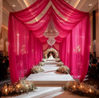 Orange and Hot Pink 2 Roll Fabric