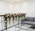 Pink and White Rose Vines